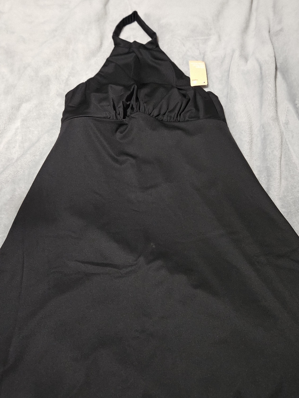 Popilush Black Halter Dress With Builtin Shapewear XL